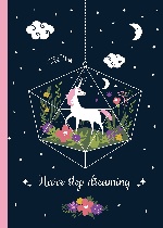 Тетрадь. Единороги (never stop dreaming, Fixprice)
