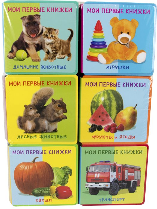 Подарочный набор книг для детей "Мои первые книжки" из шести книг