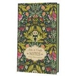 Записная книжка "Arts and Crafts NOTES" по мотивам работ Уильяма Морриса (зеленая с роз. цветами)