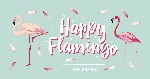 Мой планер. Фламинго. Happy Flamingo (мини на навивке)