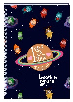 Ежедневник Lost in space (Инопланетяне) А5, твердая обложка, 192 стр