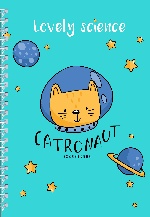 Ежедневник Catronaut (голубой) А5, твердая обложка, 192 стр