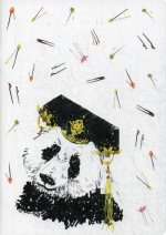 Панда и заколки (блокнот)