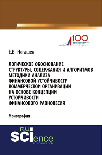 Логическое обоснование структуры, содержания и алгоритмов методики анализа финансовой устойчивости коммерческой организации на основе концепции устойч. Аспирантура. Магистратура. Монография
