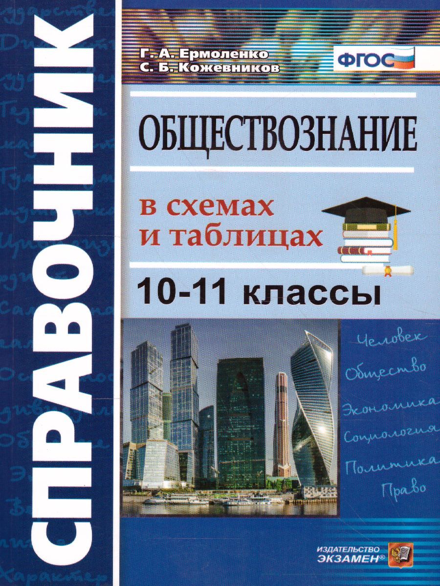 Справочник Обществознане 10-11 класс в схемах и таблицах