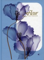 Блокнот "Цветок" нежно-голубой / "Fleur", blue (А5, 192 стр., клетка)