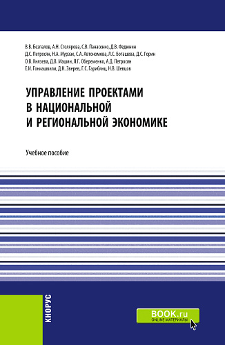 Управление проектами в национальной и региональной экономике. (Аспирантура, Бакалавриат, Магистратура). Учебное пособие