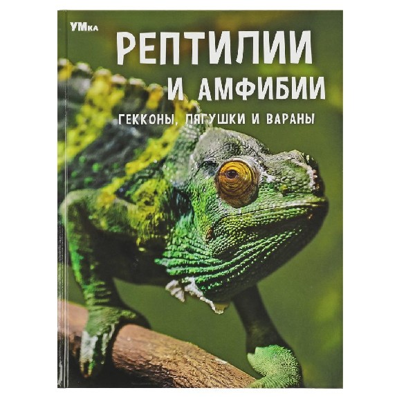 Рептилии и амфибии. Гекконы, лягушки и вараны. Энциклопедия. 197х255мм. 7БЦ. 48 стр. Умка в кор.15шт