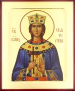 Икона Екатерины, великомученицы (поясная) (на дереве): 125 х 160