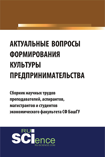 Актуальные вопросы формирования культуры предпринимательства. (Бакалавриат). Сборник материалов
