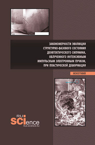 Закономерности эволюции структурно-фазового состояния доэвтектического силумина, облученного интенсивным импульсным электронным пучком, при пластической деформации. (Аспирантура, Бакалавриат, Магистратура). Монография