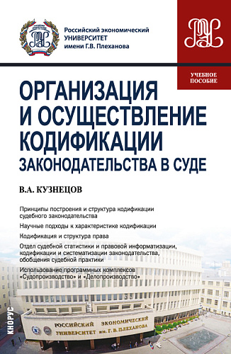 Организация и осуществление кодификации законодательства в суде. (СПО). Учебное пособие