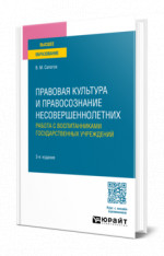 Правовая культура и правосознание несовершеннолетних. Работа с воспитанниками государственных учреждений