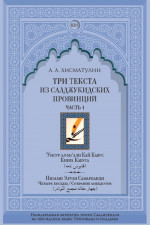 Три текста из салджукидских провинций. Часть 1. Ч.1