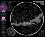 Карта звездного неба (складная) A0 "Сто лет тому вперед"