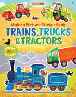 Make a Picture Sticker Book: Trains, Trucks & Tra