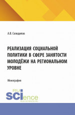 Реализация социальной политики в сфере занятости молодежи на региональном уровне. (Бакалавриат, Магистратура). Монография