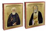 Икона Серафима Саровского, преподобного; Икона Сергия Радонежского, преподобного (комплект из 2-х икон)