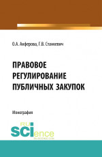 Правовое регулирование публичных закупок. (Бакалавриат, Магистратура). Монография
