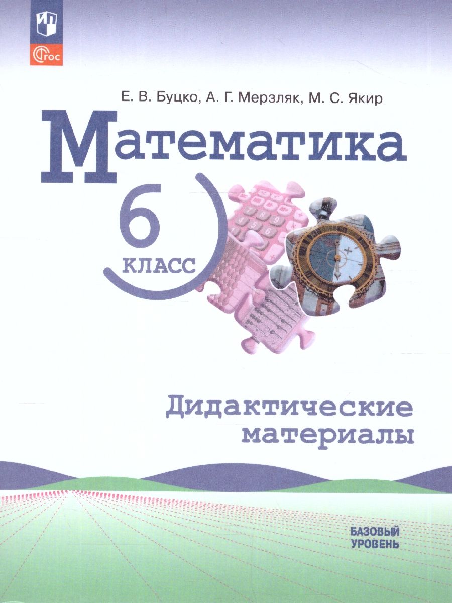 Математика 6 класс. Базовый уровень. Дидактические материалы
