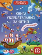 Книга увлекательных занятий для мальчиков (более 250 наклеек)