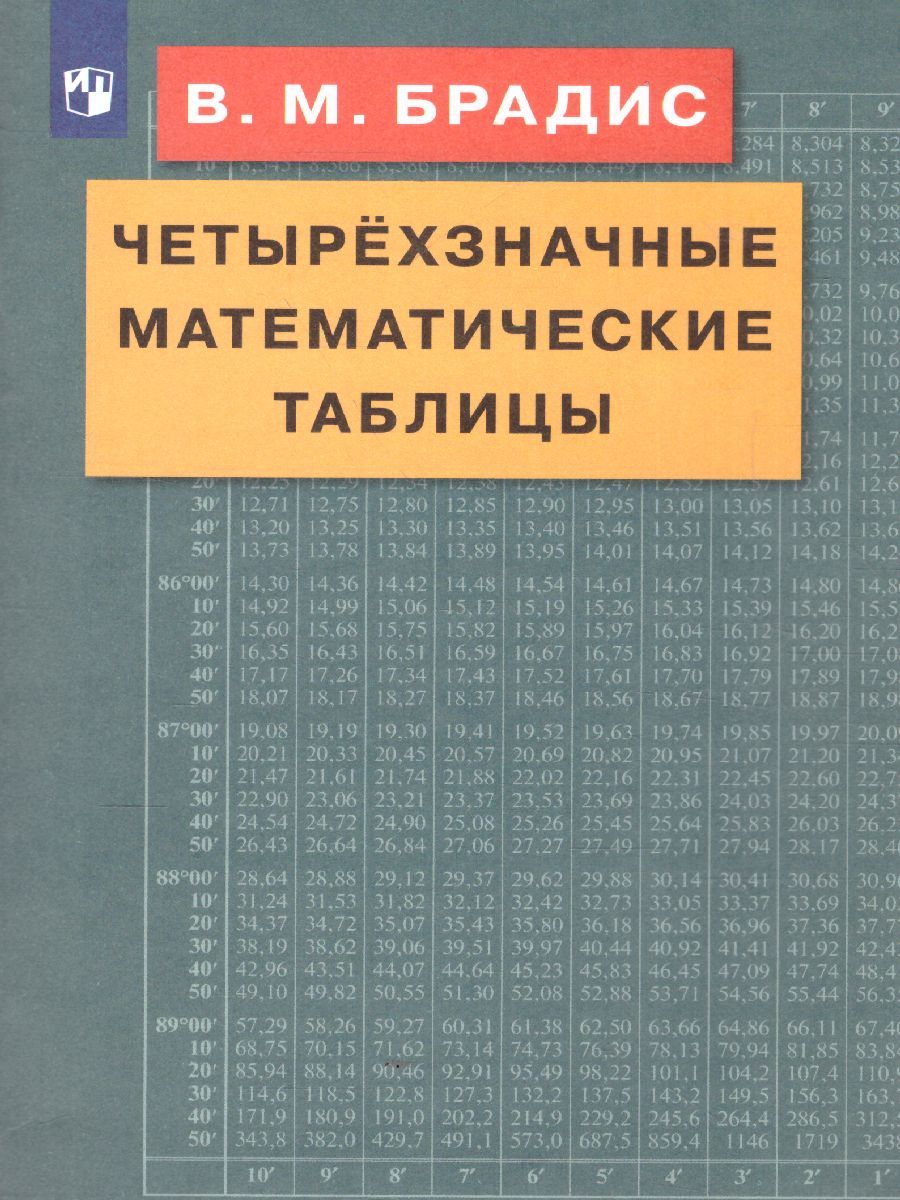 Четырехзначные Математические таблицы