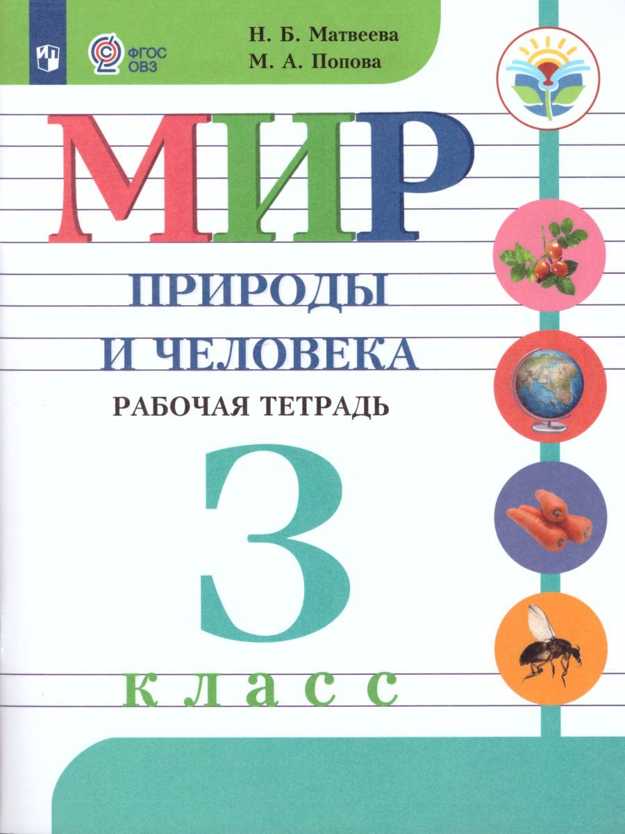 Мир природы и человека 3 класс. Рабочая тетрадь (для обучающихся с интеллектуальными нарушениями)