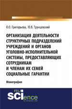 Организация деятельности структурных подразделений учреждений и органов уголовно-исполнительной системы, предоставляющих сотрудникам и членам их семей социальные гарантии. (Адъюнктура, Аспирантура, Магистратура). Монография