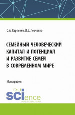 Семейный человеческий капитал и потенциал и развитие семей в современном мире. (Аспирантура). Монография
