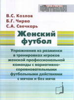 Женский футбол. Упражнения из разминки в тренировках игроков женской профессиональной команды с вариативно-соревновательными футбольными действиями с мячом и без мяча