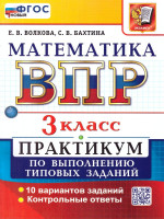 ВПР Математика 3 класс. Практикум по выполнению типовых заданий. 10 вариантов. ФГОС Новый
