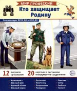 Демонстрационные картинки. Мир профессий. Кто защищает Родину В ПАПКЕ (12 картинок + 20 разрезных карточек)