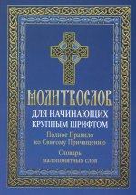 Молитвослов для начинающих крупным шрифтом. Полное Правило ко Святому Причащению: словарь малопонятных слов