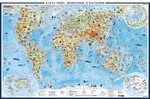Карта мира для детей А0+ (очень большая; физическая)