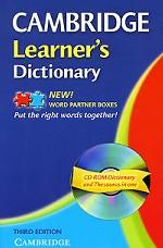 Cambridge Learner`s Dictionary (+ CD-ROM)