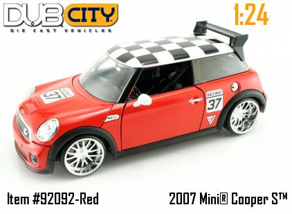 Модель автомобиля Mini Cooper, гоночный (1:24)