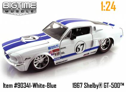 Модель автомобиля Shelby GT-500KR 1967 1:24