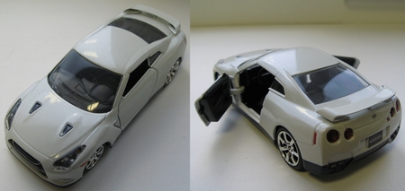 Модель автомобиля Nissan GTR 2009 г. 1:32