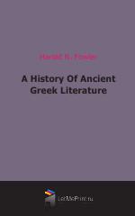 A History Of Ancient Greek Literature (1902)