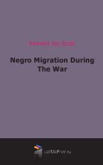 Negro Migration During The War (1920)