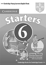 Cambridge Young Learners English Tests 6 Starters Answer Booklet