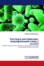 Система рестрикции-модификации типа II Eco29kI. Характеристика регуляторных элементов и модель регуляции экспрессии генов