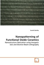 Nanopatterning of Functional Oxide Ceramics. Nanostructure fabrication using Inorganic Sols and  Electron Beam Lithography