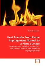 Heat Transfer from Flame Impingement Normal to a  Plane Surface. Importance of radiation, convection, and  thermochemical heat release in impinging flames