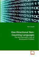 One-Directional Non-Counting Languages. The Anti-Symmetric Case of Brzozowskis Problem