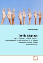 Tactile Displays. State of the art review, design, implementation and evaluation of a new concept based on shape memory alloys