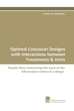 Optimal Crossover Designs with Interactions between Treatments. Results from maximizing the trace of the information matrix of a design