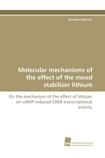 Molecular mechanisms of the effect of the mood stabilizer lithium. On the mechanism of the effect of lithium on cAMP-induced CREB transcriptional activity