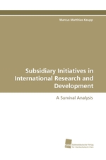 Subsidiary Initiatives in International Research and Development. A Survival Analysis