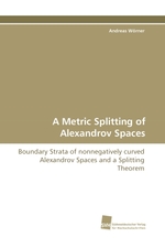 A Metric Splitting of Alexandrov Spaces. Boundary Strata of nonnegatively curved Alexandrov Spaces and a Splitting Theorem